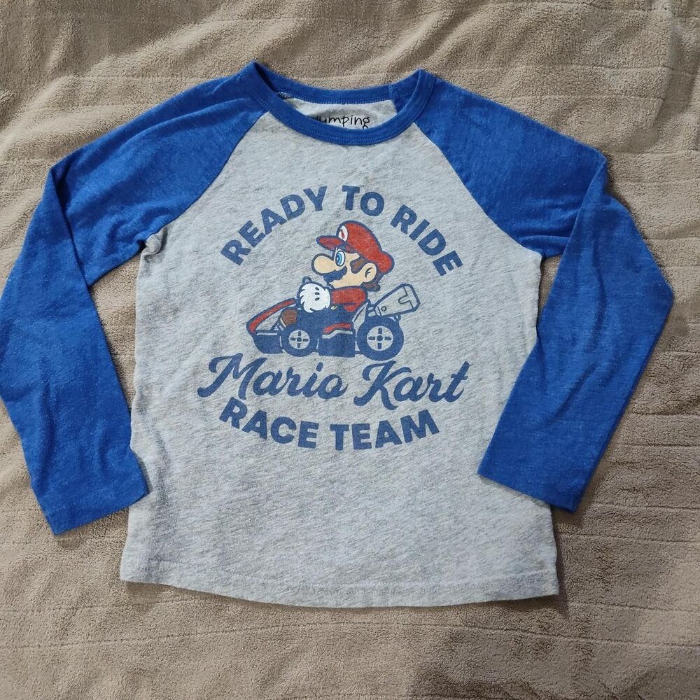 Jumping Beans Mario Kart Nintendo long sleeve shirt Size 6